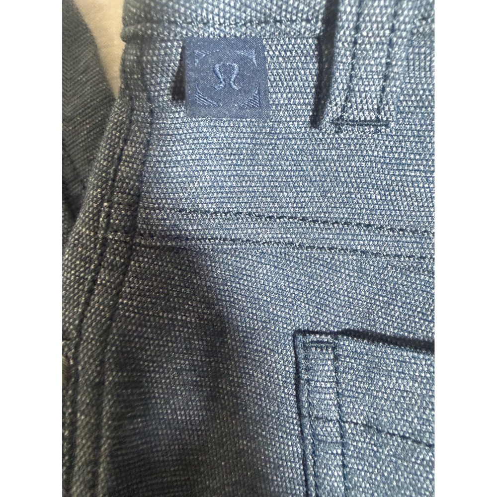 Lululemon ABC Pant Slim Tech Canvas 34" Heathered Deep Navy 32x34 - Picture 6 of 9